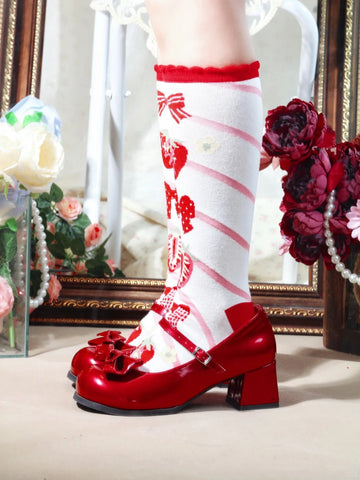 ［ファッション］ロリータ クルー丈ソックス 靴下【0JDXWW】