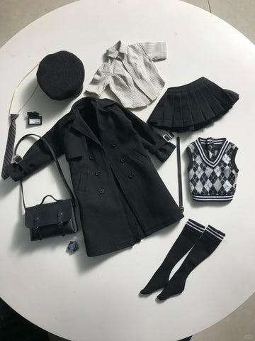 ［BJD服］1/4 kumako ドール用 トレンチコート 衣装セット【9AL1YZ】