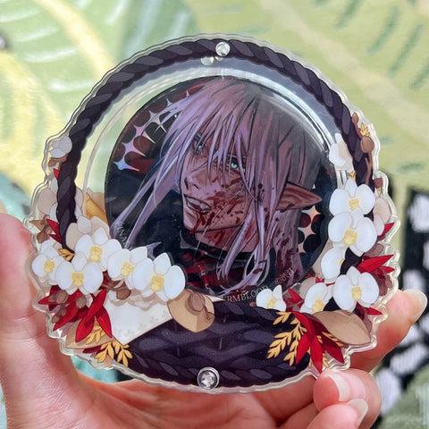 ［推し活グッズ］缶バッジ アクリルフレーム 58/75mm【H9P7A5】
