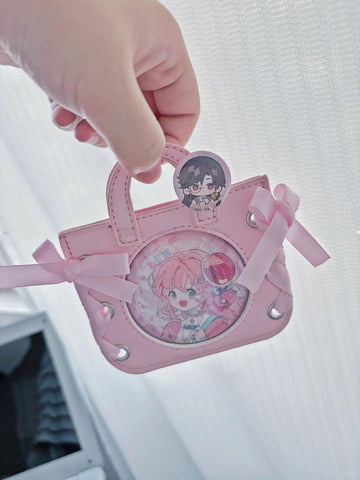 ［推し活グッズ］バッグ型 缶バッジカバー 58mm【KD4W9A】