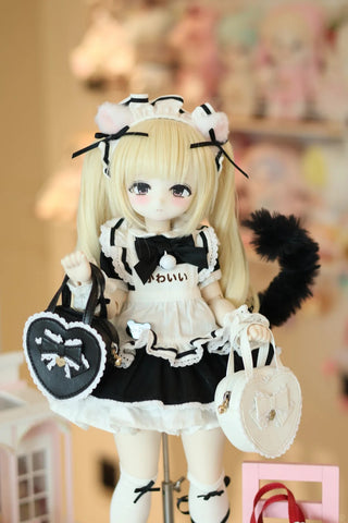 ［BJD服］1/4 1/6 ドール用 ハート トートバッグ【VTSJN0】