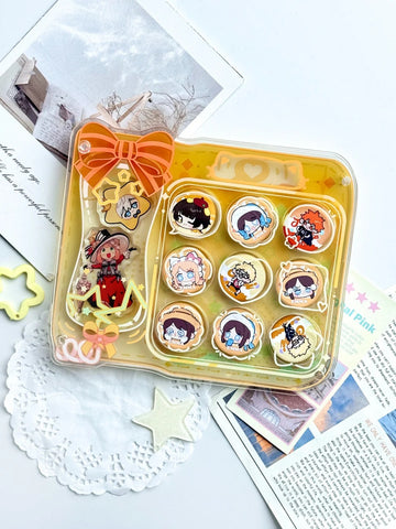 ［推し活グッズ］缶バッジ アクリルフレーム 25mm【36UVIY】