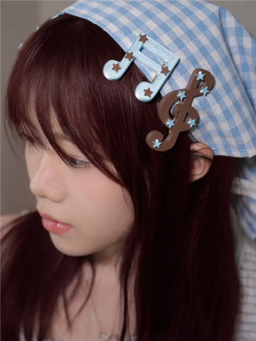 ［ファッション］音符 ヘアクリップ【LN7B1J】