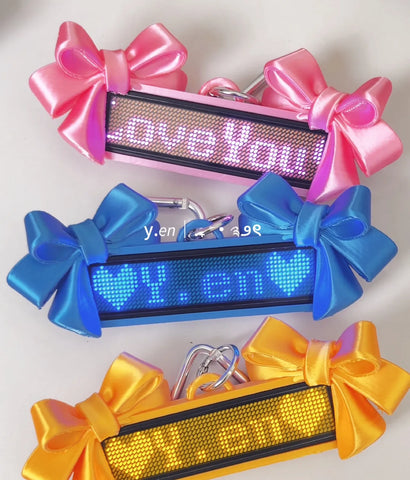 送料無料［推し活グッズ］応援用の電飾ボードキーホルダー Bluetooth【V7NAZE】