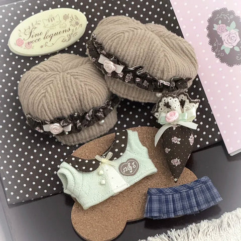 【受注予約】［ぬい服］10cm 無属性 ぬいぐるみ用 お洋服【糖霜】
