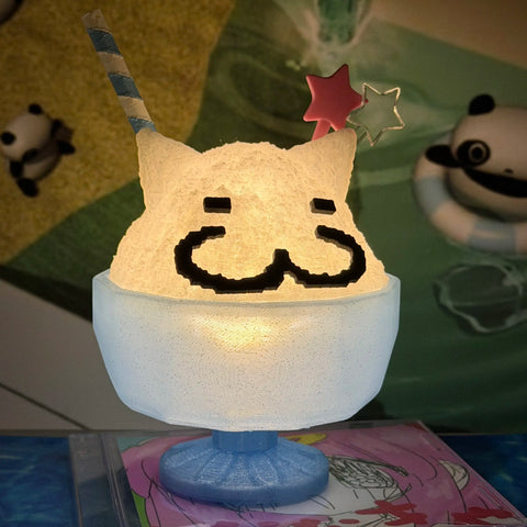 ［推し活グッズ］3Dプリント かき氷 ケース ライト【KJOC60】