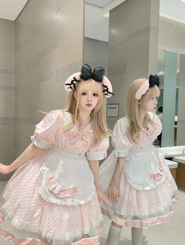 ［洋服］ロリータ ワンピース ピンク【小心动】