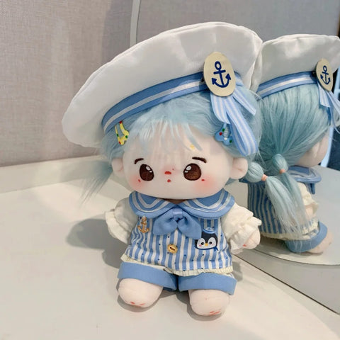 ［ぬい服］10/20cm 無属性 ぬいぐるみ用 お洋服【海军】