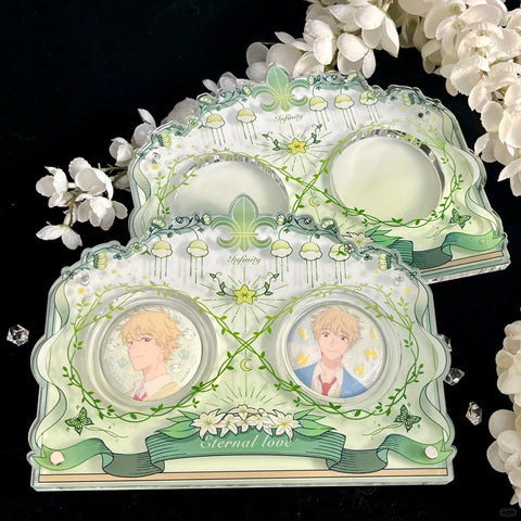 ［推し活グッズ］缶バッジアクリルフレーム 58～75mm【W8J5S8】