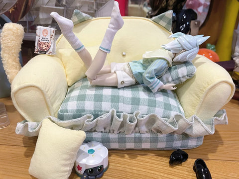 ［ぬい小物］10/15/20cm labubu 無属性 ぬいぐるみ用 ソファー【沙发】