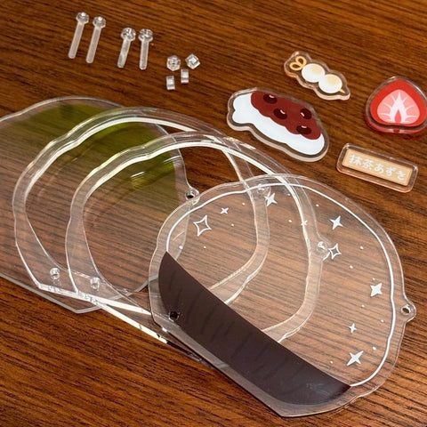 ［推し活グッズ］缶バッジアクリルフレーム 58~75mm【G9Z7M7】