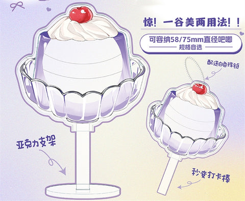 ［推し活グッズ］PVC 缶バッジカバー 58/75mm【G7K2T8】