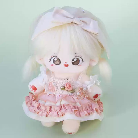 ［ぬい服］20cm 無属性 ぬいぐるみ用服【玫瑰奶油】