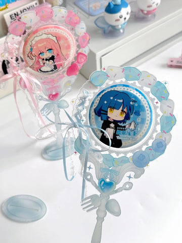 ［推し活グッズ］缶バッジ用 撮影用 撮りスティック 58~75mm【UMD776】