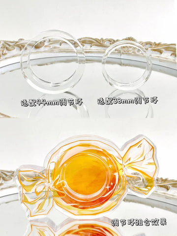 ［推し活グッズ］缶バッジアクリルフレーム 38/44/58mm【J6F9L1】