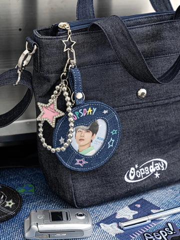 ［推し活グッズ］缶バッジカバー チャーム 58～75mm【Y4F5J1】