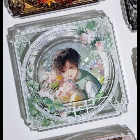 ［推し活グッズ］缶バッジ アクリルフレーム 75mm【J0JAEE】