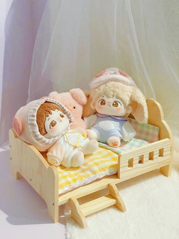 【受注予約】［ぬい小物］10/15/20cm 無属性 ぬいぐるみ用 ベッド【婴儿床】