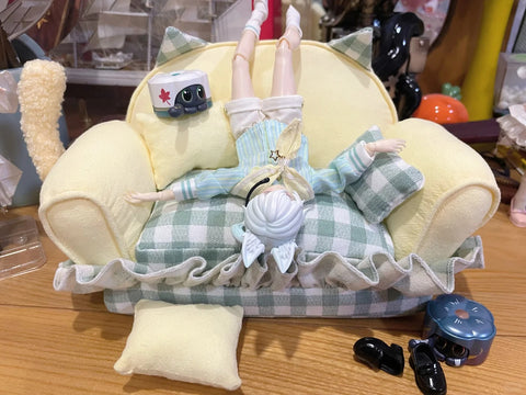 ［ぬい小物］10/15/20cm labubu 無属性 ぬいぐるみ用 ソファー【沙发】