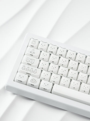 【メカニカルキーボード】119キー MAO ミッフィー キーキャップ