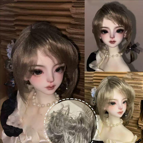 ［BJD小物］1/4 1/6 1/8 1/12 ドール用ウィッグ【9ACGEC】