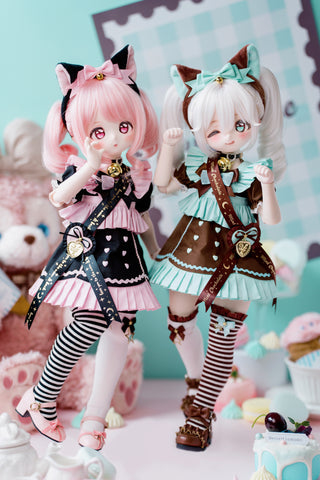 ［BJD服］1/4 ドール用 衣装セット【小桃】