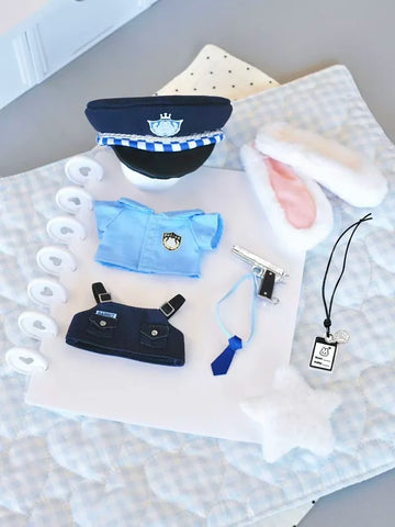 【受注予約】［ぬい服］10cm 無属性 ぬいぐるみ用 お洋服【警官】