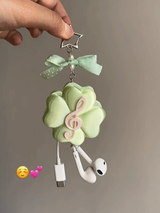 ［スマホグッズ］3Dプリント 有線イヤホン 収納 キーホルダー【LPDJEF】