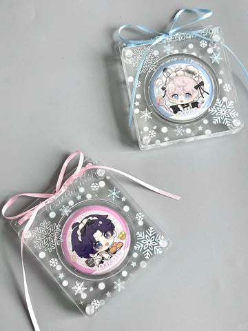 ［推し活グッズ］缶バッジ アクリルフレーム 58~75mm 【8W55IK】