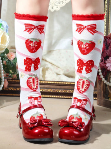 ［ファッション］ロリータ クルー丈ソックス 靴下【0JDXWW】