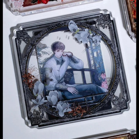 ［推し活グッズ］缶バッジ アクリルフレーム 75mm【J0JAEE】
