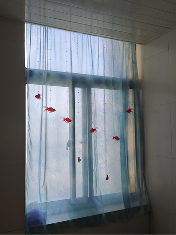 ［オリジナル］手作り 金魚 ビーズカーテン【VJXD56】