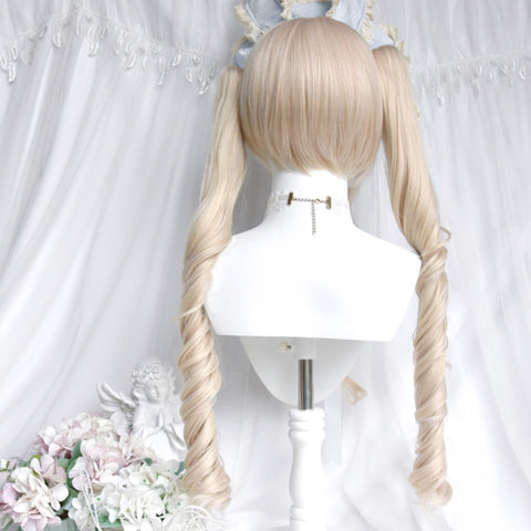 ［ウィッグ］ゴスロリ ツインテール 巻き髪【游乐园】