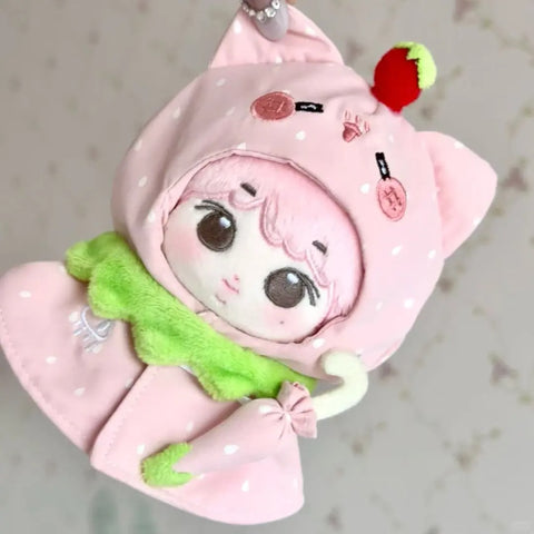 ［ぬい服］10cm 無属性 ぬいぐるみ用 お洋服【草莓】