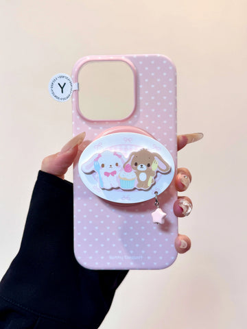 ［サンリオ］シュガーバニーズ  iPhone ケース 14 15 16 17【5322JT】
