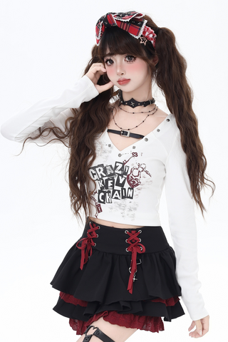 逆輸入 地雷系］Vネックトップス【V7JUPP】 – candymoon バッグ