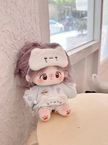 ［ぬい服］20cm 無属性 ぬいぐるみ用 お洋服【水色猫】