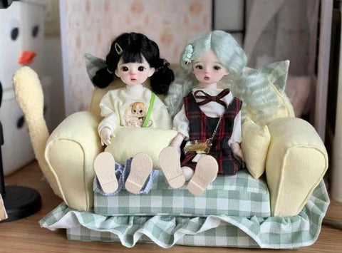 ［ぬい小物］10/15/20cm labubu 無属性 ぬいぐるみ用 ソファー【沙发】