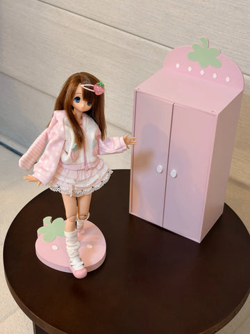 ［BJD小物］1/6 ドール用 手作り いちご家具【43S448】