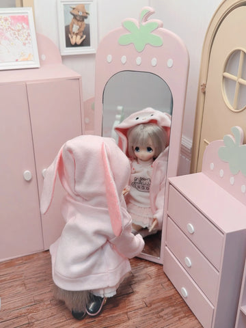 ［BJD小物］1/6 ドール用 手作り いちご家具【43S448】