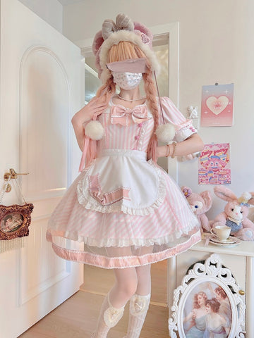 ［洋服］ロリータ ワンピース ピンク【小心动】