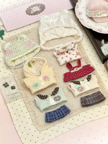 【受注予約】［ぬい服］10cm 無属性 ぬいぐるみ用 お洋服【糖霜】