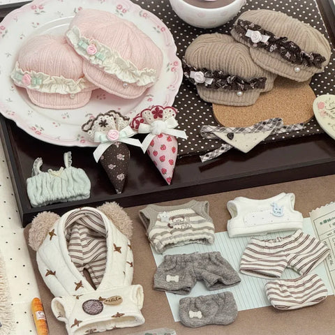 【受注予約】［ぬい服］10cm 無属性 ぬいぐるみ用 お洋服【糖霜】