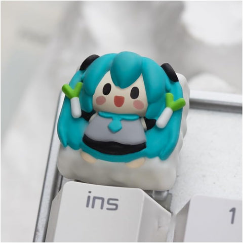 ［初音ミク］樹脂 手作り キーキャップ メカニカルキーボード