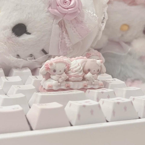 ［サンリオ］シュガーバニーズ 手作り キーキャップ【メカニカルキーボード】