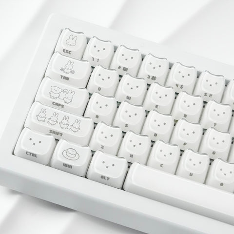 【メカニカルキーボード】119キー MAO ミッフィー キーキャップ