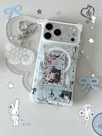 ［スマホケース ］ iPhoneケース用 カード収納ケース マグネット付き【TNKWF7】