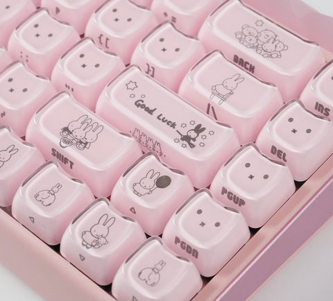 【メカニカルキーボード】119キー MAO ミッフィー キーキャップ