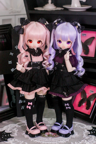 BJD服］1/4 mdd/msd/kumako ドール 人形用 衣装セット【地雷系