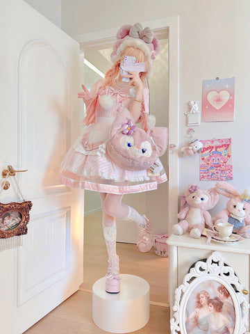 ［洋服］ロリータ ワンピース ピンク【小心动】